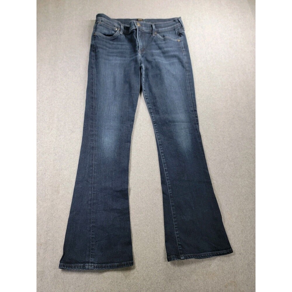 Citizens Humanity Jeans Womens 31 30x29.5 Boot Low Stretch Dark Blue‎ Western